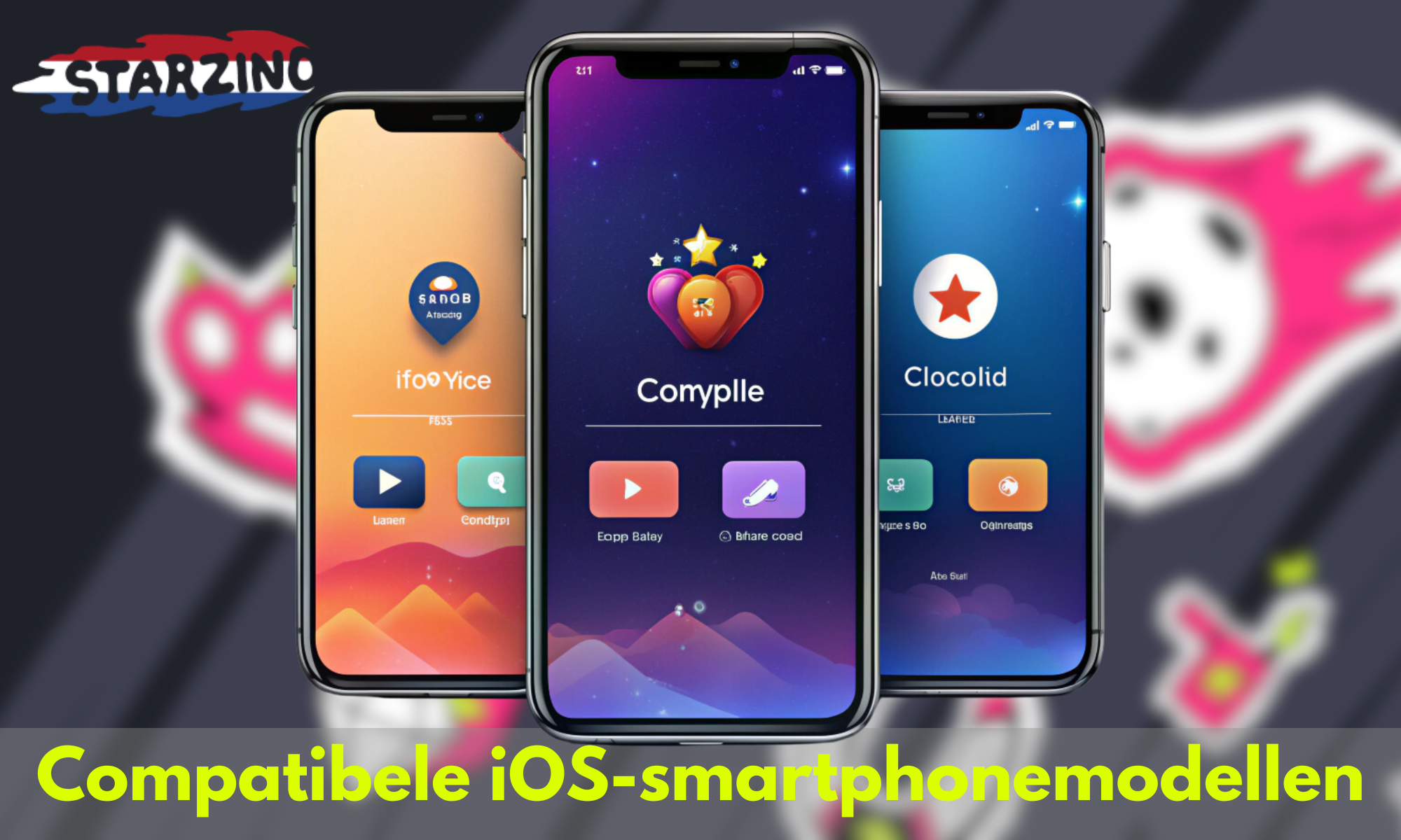 Lijst met compatibele iOS-smartphonemodellen met de Starzino-applicatie