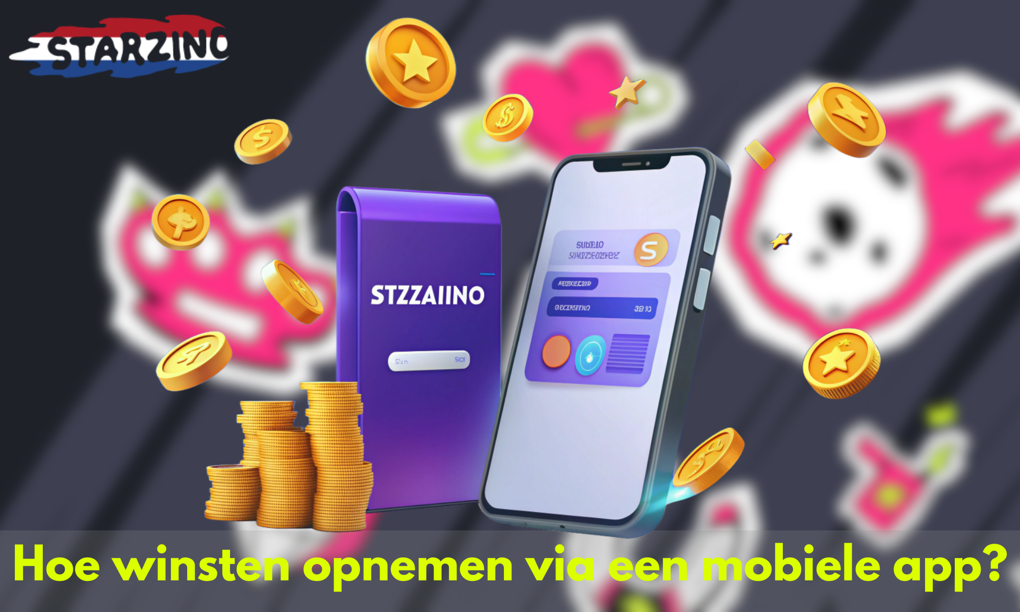 Starzino heeft ook de mogelijkheid om winsten op te nemen via de mobiele applicatie